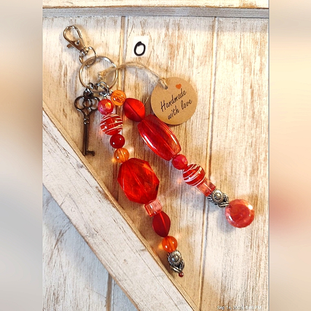 Beaded keychain.